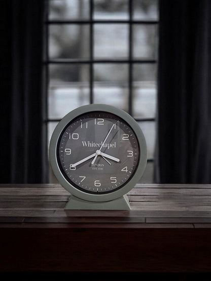 Grey Removable Mantle Clock 15cm