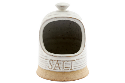 Natural Ceramic Salt Cellar 15cm