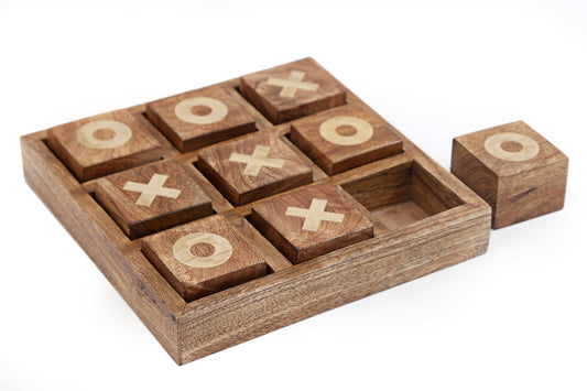 Wooden Tic Tac Toe Game 24cm