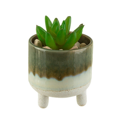 Mojave Glaze Green Planter