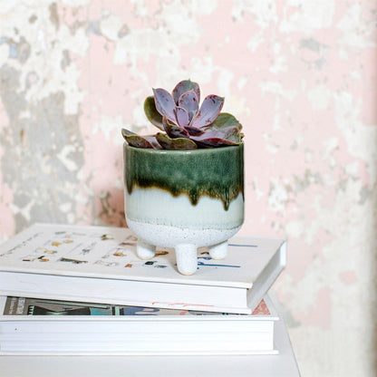 Mojave Glaze Green Planter