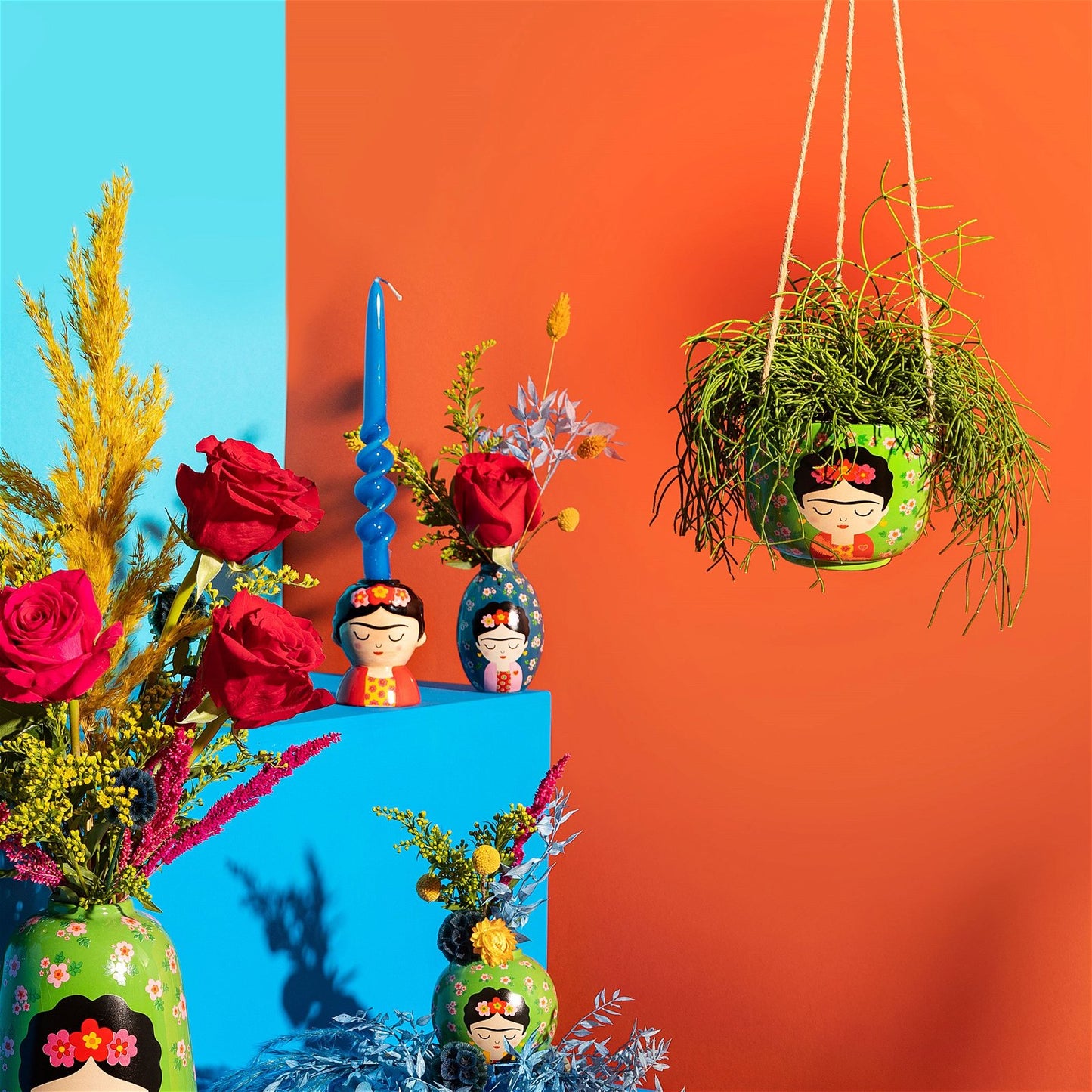 Floral Frida Hanging Planter