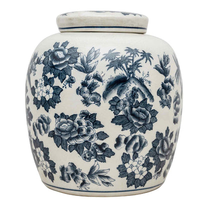 Mandela Island Grey & White 9" Ginger Jar