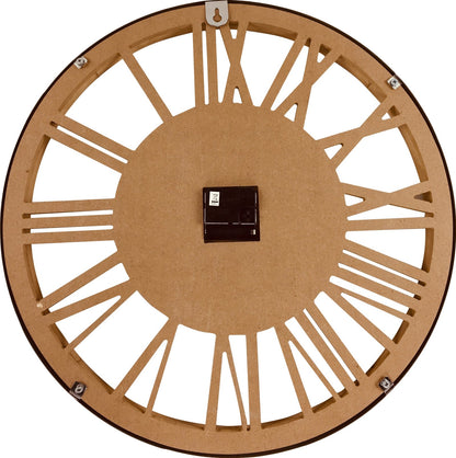 Wooden Clock With Glass Cover 48cm