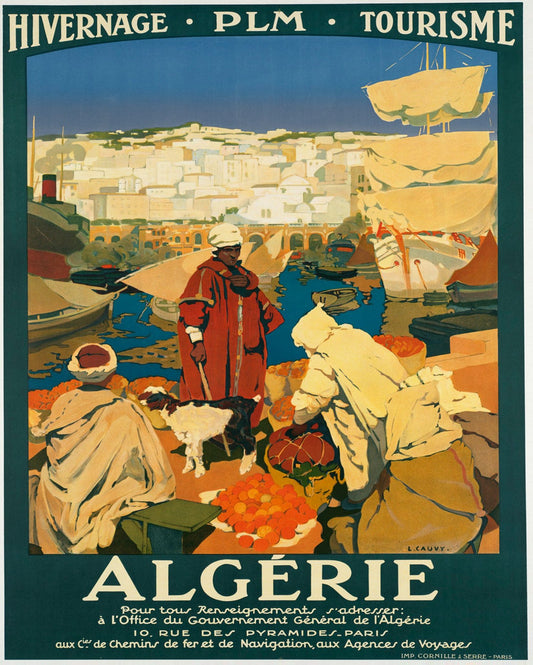 Vintage Metal Sign - Retro Advertising - Algerie Tourism