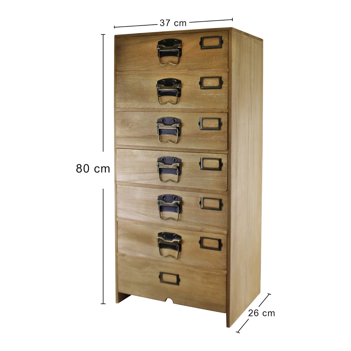 Tall Wooden Chest of Drawers