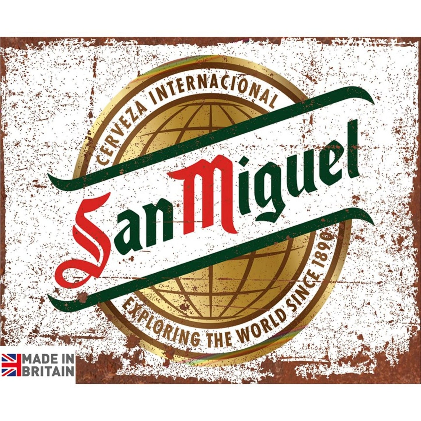 Large Metal Sign 60 x 49.5cm Beer San Miguel