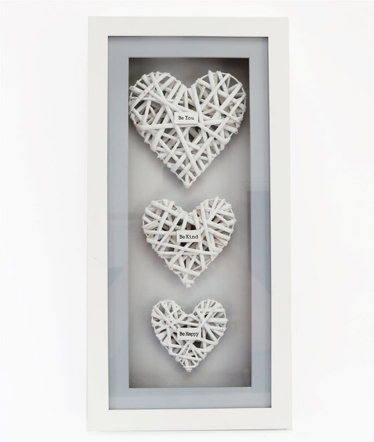 Be Kind Woven Heart Frame 51cm