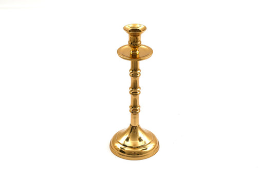 Brass Metal Dinner Candlestick 27cm