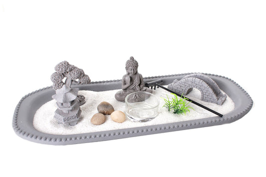 Zen Garden Candle Holder 36cm