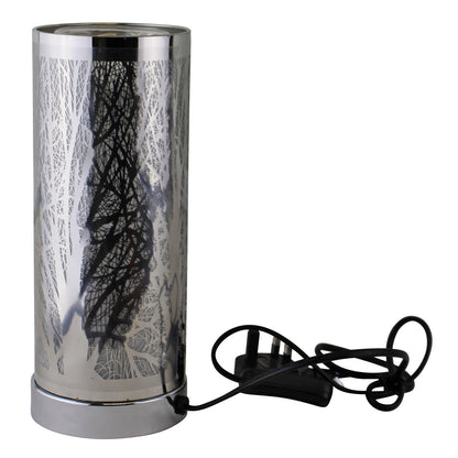 Woodland Design Colour Changing LED Lamp & Aroma Diffuser in Silver