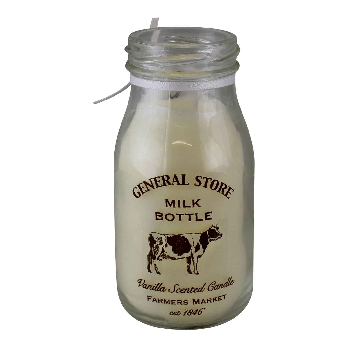 Vanilla Scented Milk Bottle Candle