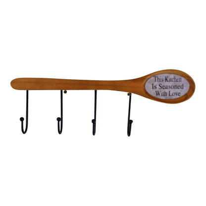 26cm Wooden Spoon With Hooks