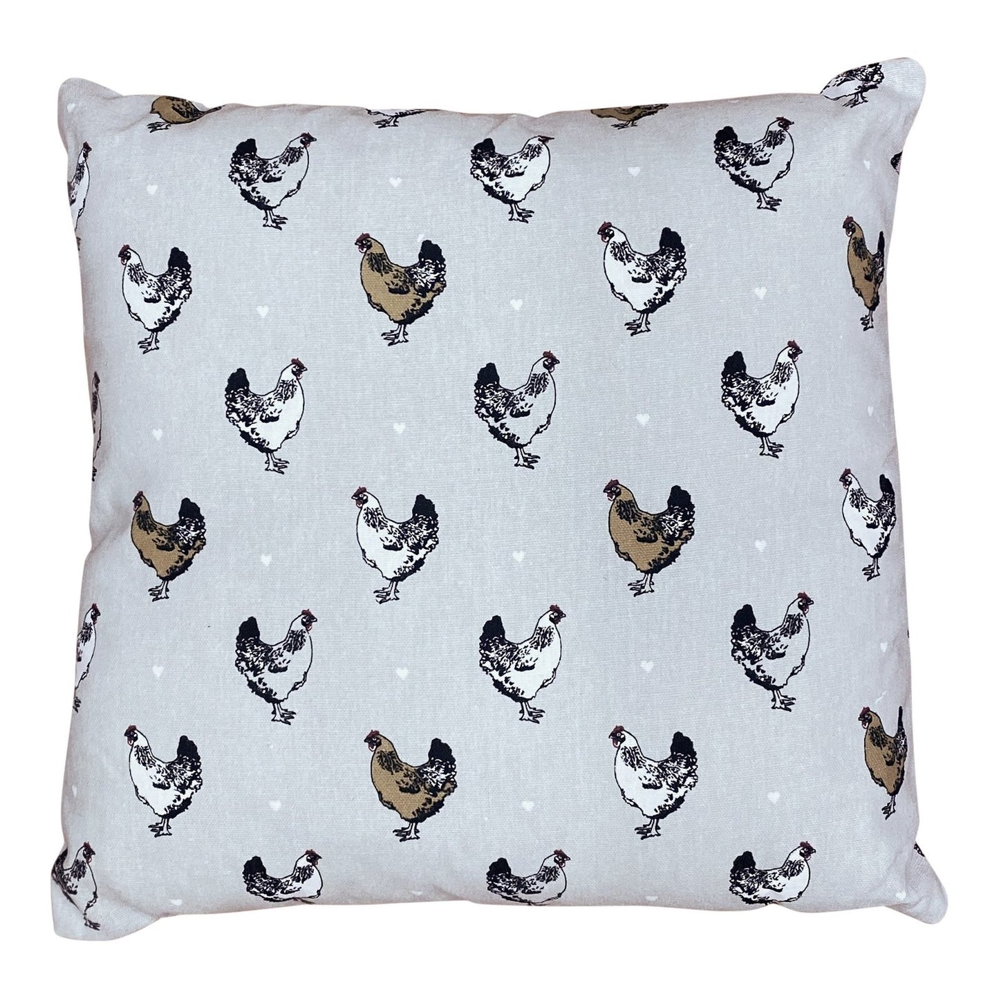 Scatter Cushion With A Chicken Print Design