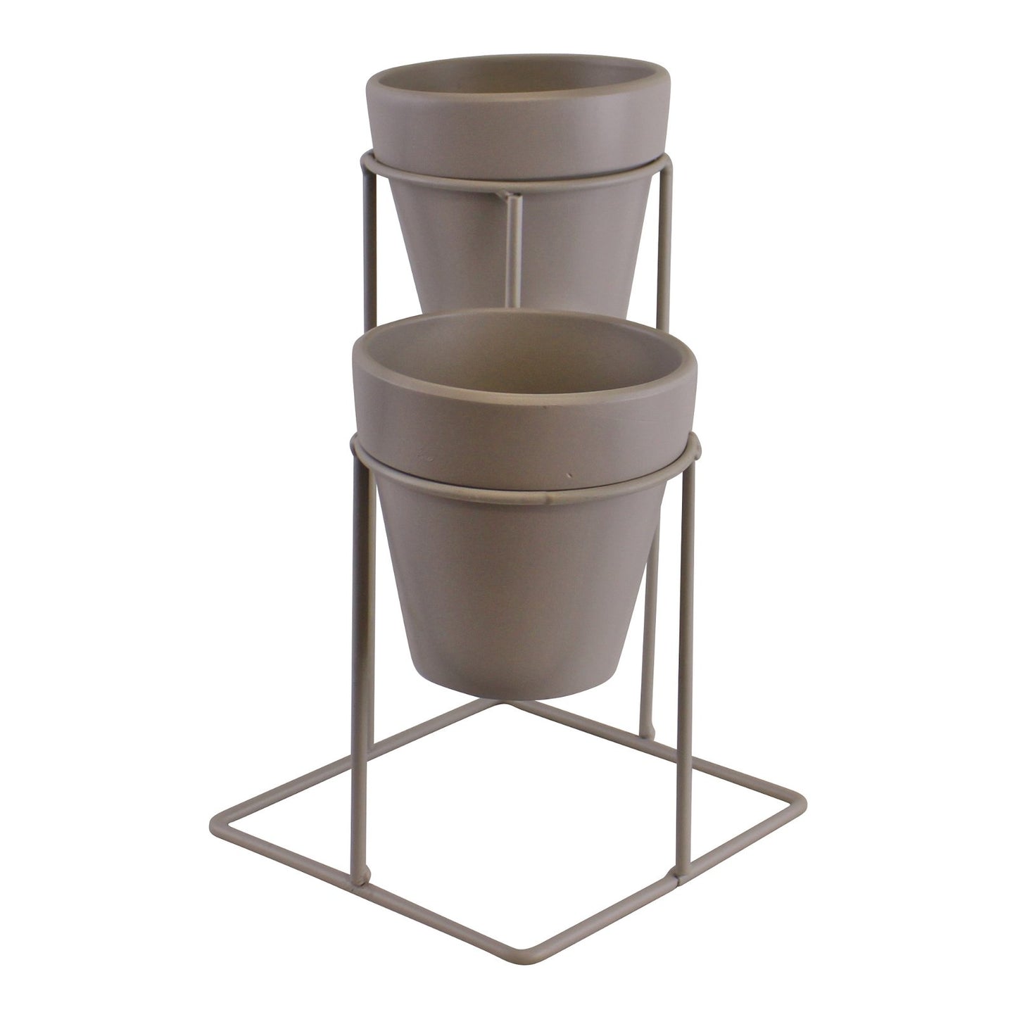 Potting Shed Small Double Planter On Stand, Grey