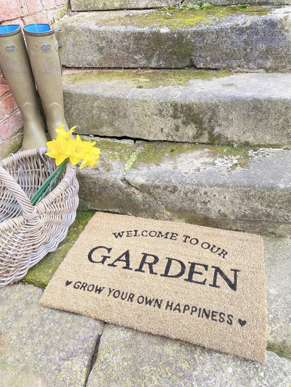 Grow Your Own Happiness Potting Shed Doormat