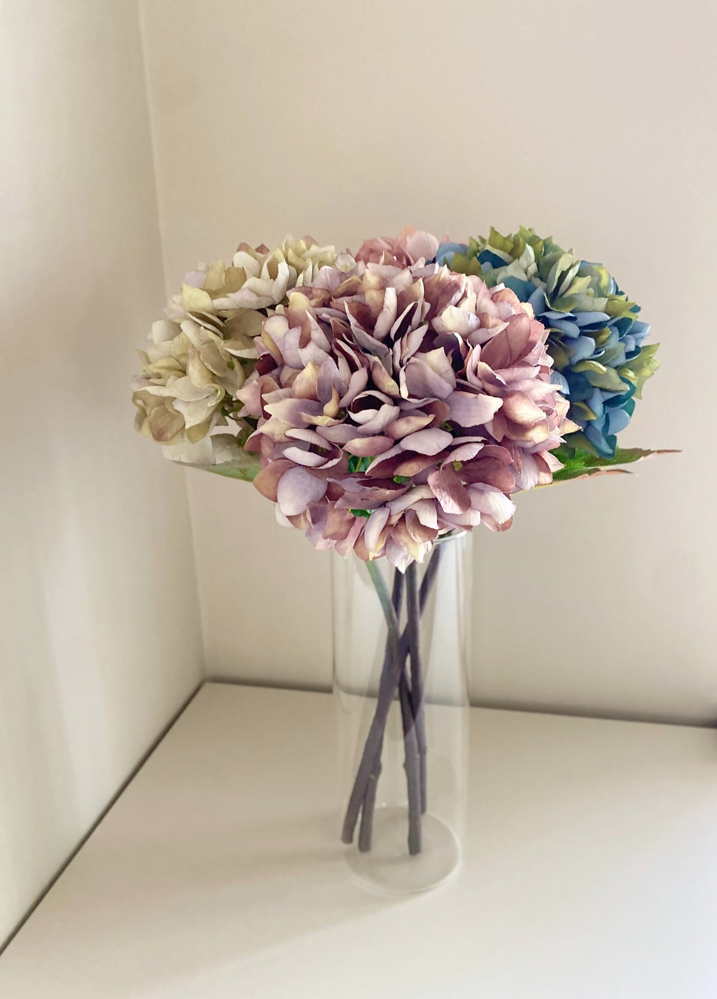 Set of Four Artificial Hydrangeas