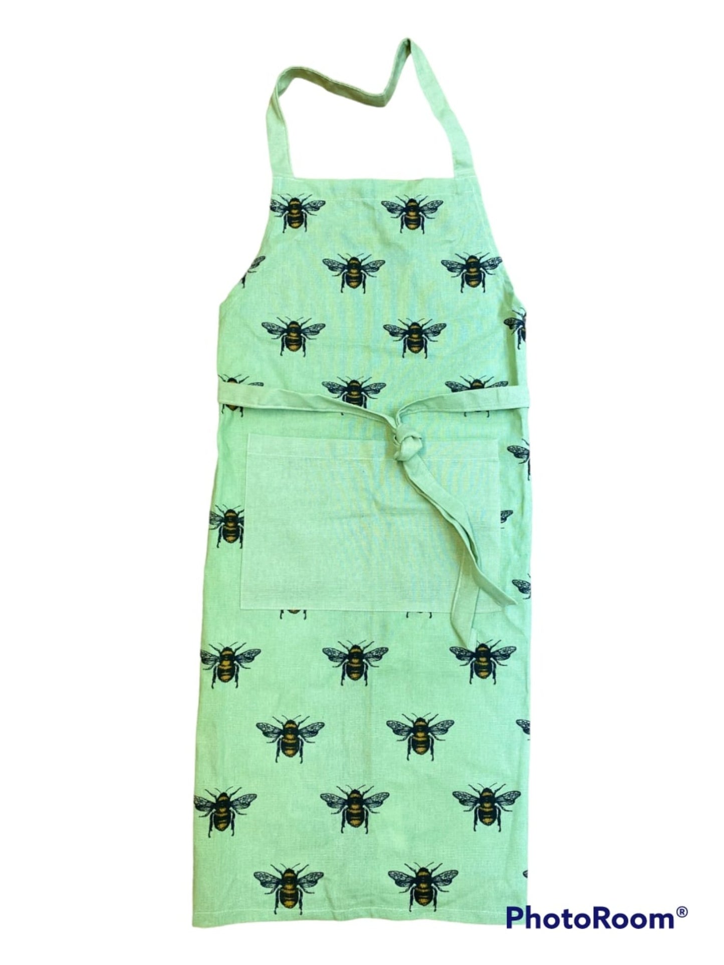 Green Summer Bee Apron