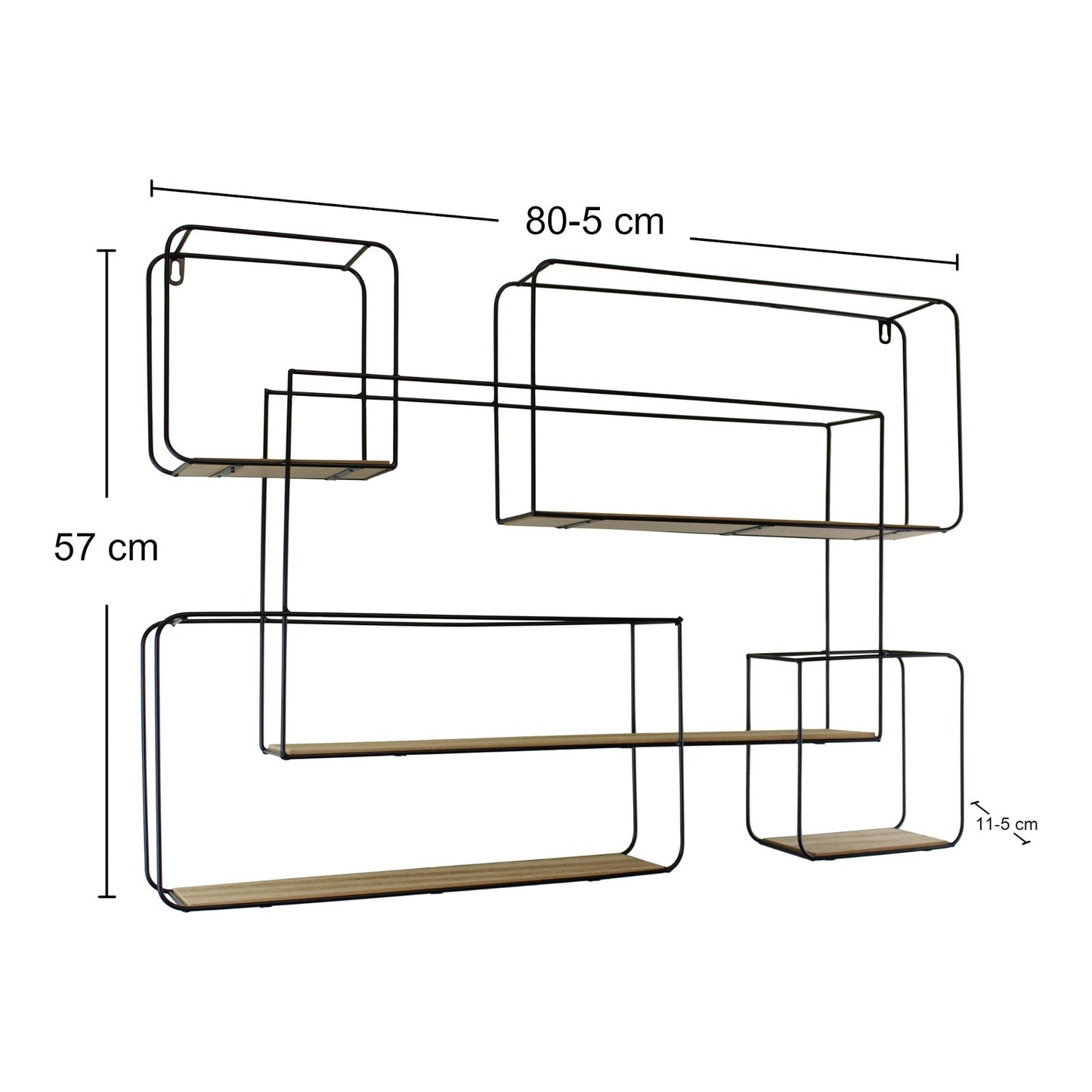 Extra Large Rectangular Metal Wall Shelf