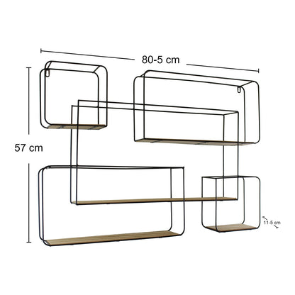 Extra Large Rectangular Metal Wall Shelf